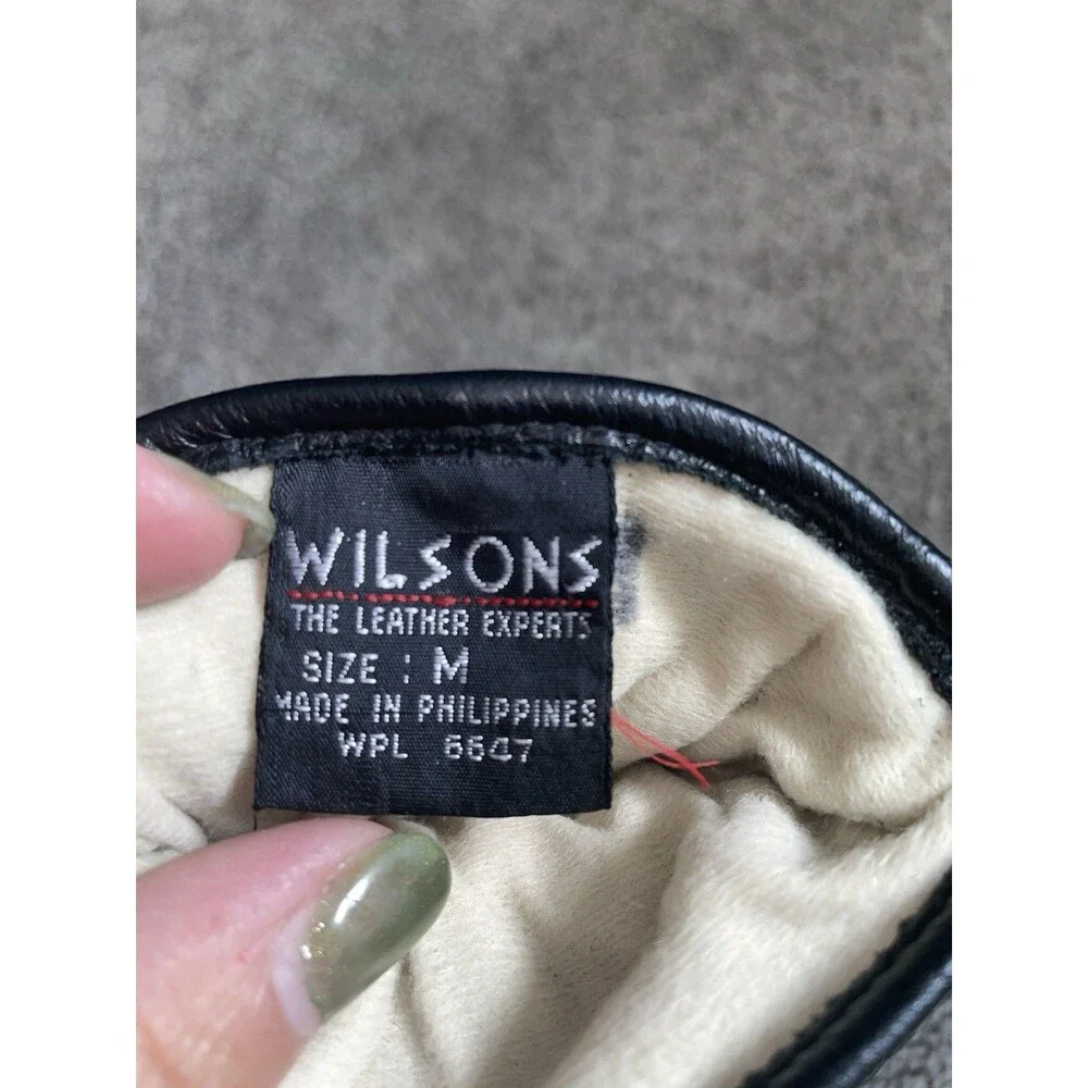 Wilson’s Thinsulate Vintage Leather Gloves Black 3278 Size Medium